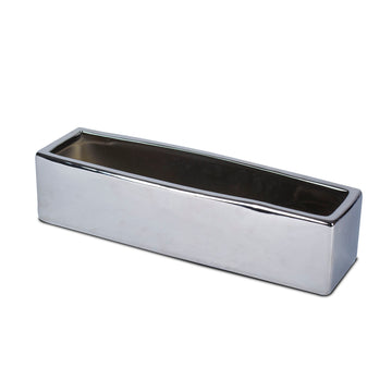 Pesach Rectangular Silver Vase