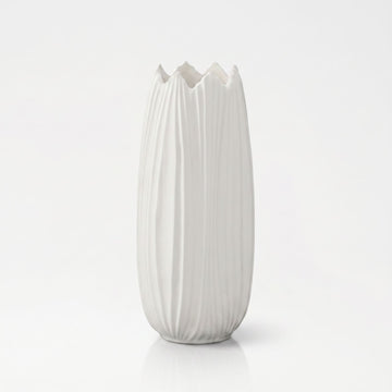 SHAVOUS WHITE EMBOSSED CYLINDER