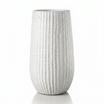 SHAVOUS WHITE FLUTED CYLINDER